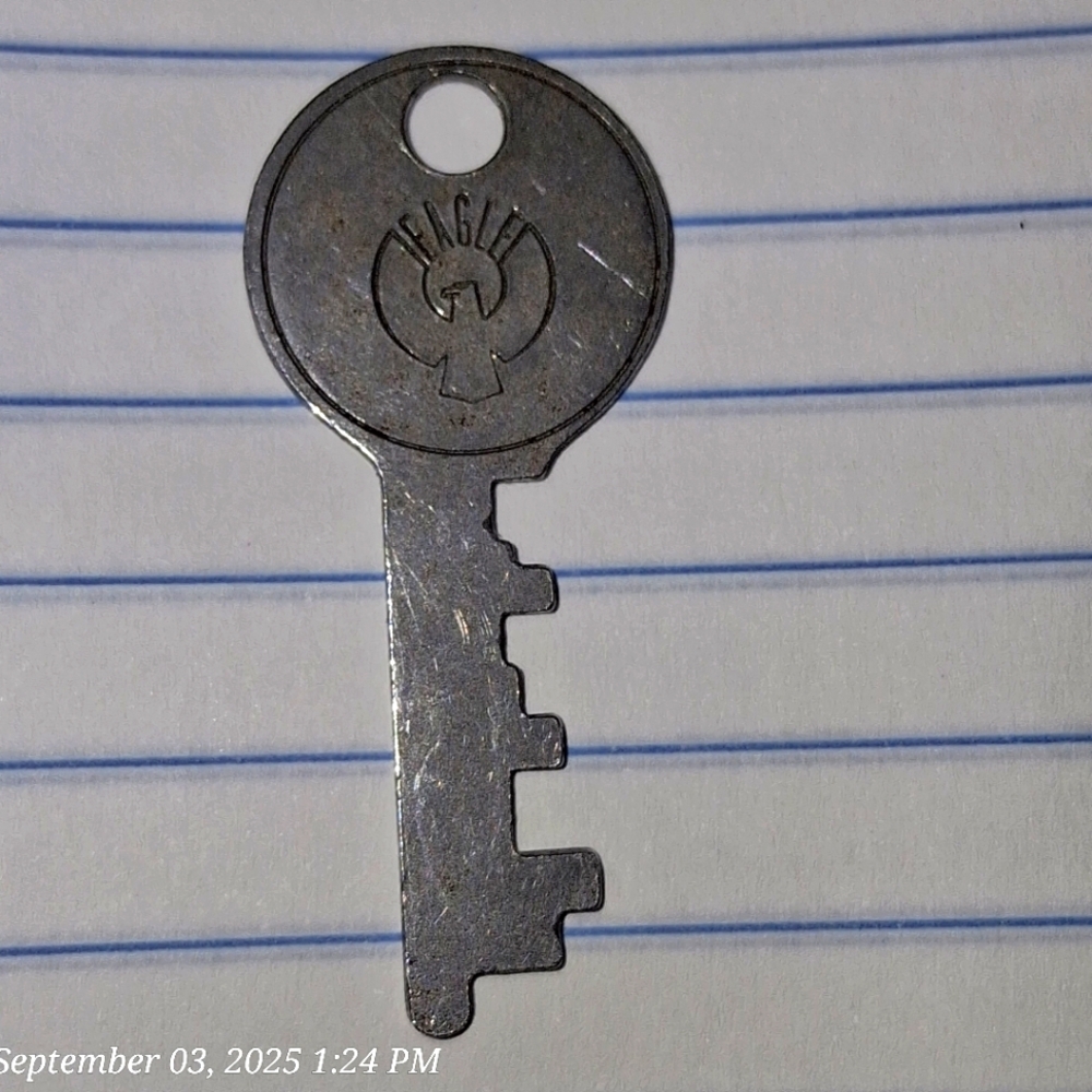 Vintage Skeleton The Engle Co Key Silver
